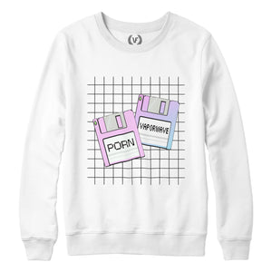 FLOPPIES : Sweatshirt | Unisex | Vaporwave Sweatshirt | Vaporwave Fashion