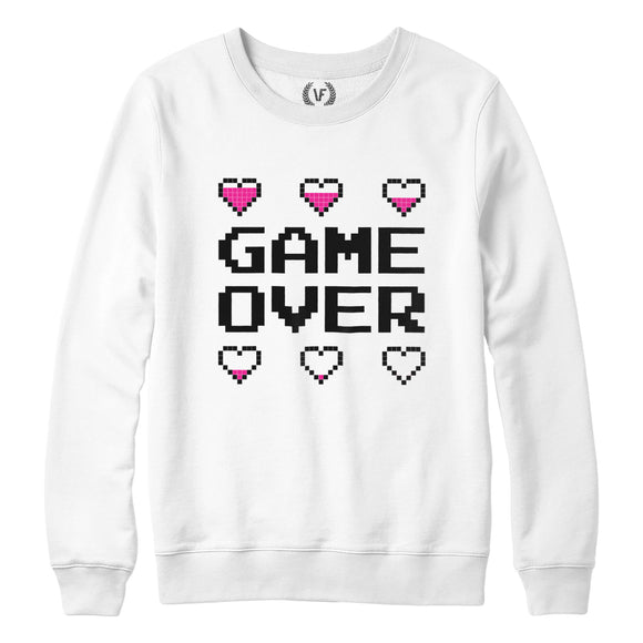 GAME OVER : Sweatshirt | Unisex | Vaporwave Sweatshirt | Vaporwave Fashion