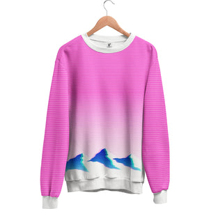 Gradient Horizon : AOP Sweatshirt | All Over Print | Vaporwave Sweatshirt | Vaporwave Fashion