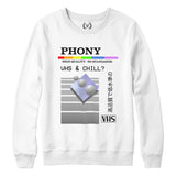 VHS AND CHILL : Sweatshirt | Unisex | Vaporwave Sweatshirt | Vaporwave Fashion