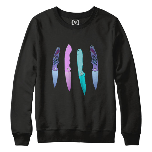 KNIVES : Sweatshirt | Unisex | Vaporwave Sweatshirt | Vaporwave Fashion