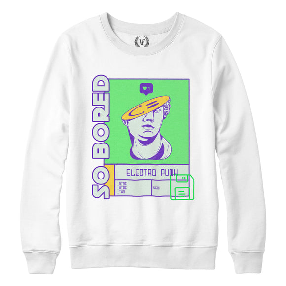 SO BORED : Sweatshirt | Unisex | Vaporwave Sweatshirt | Vaporwave Fashion